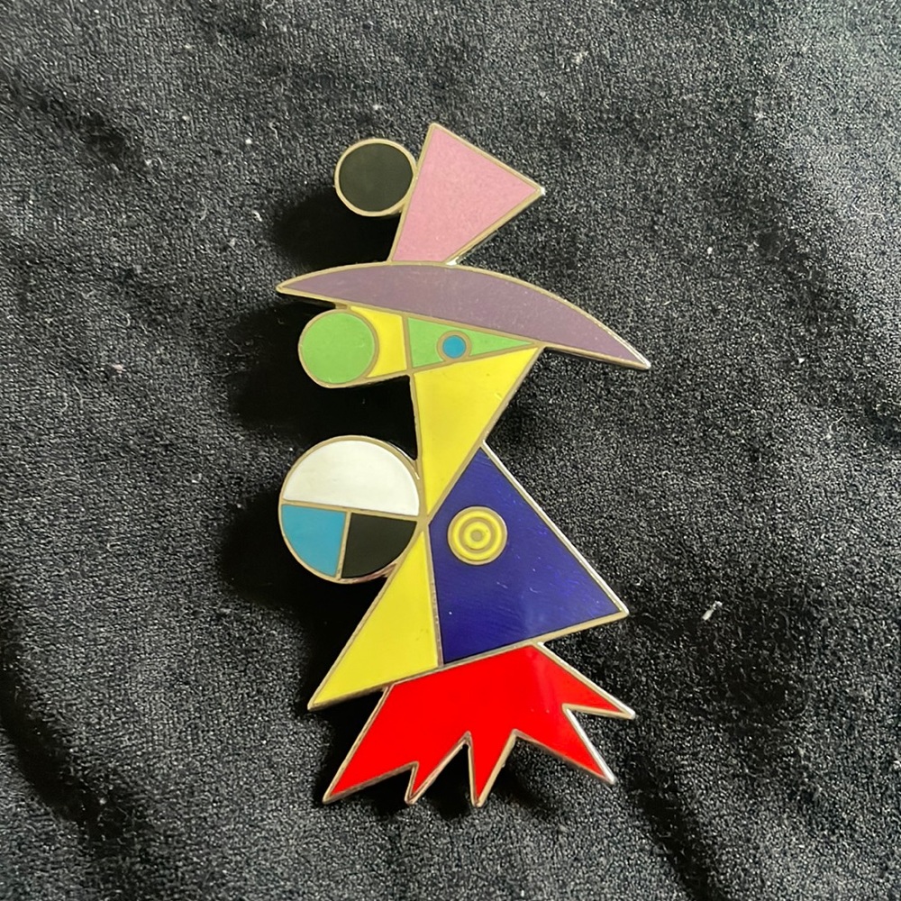 Peter Shire Vintage Brooch Geometric Design